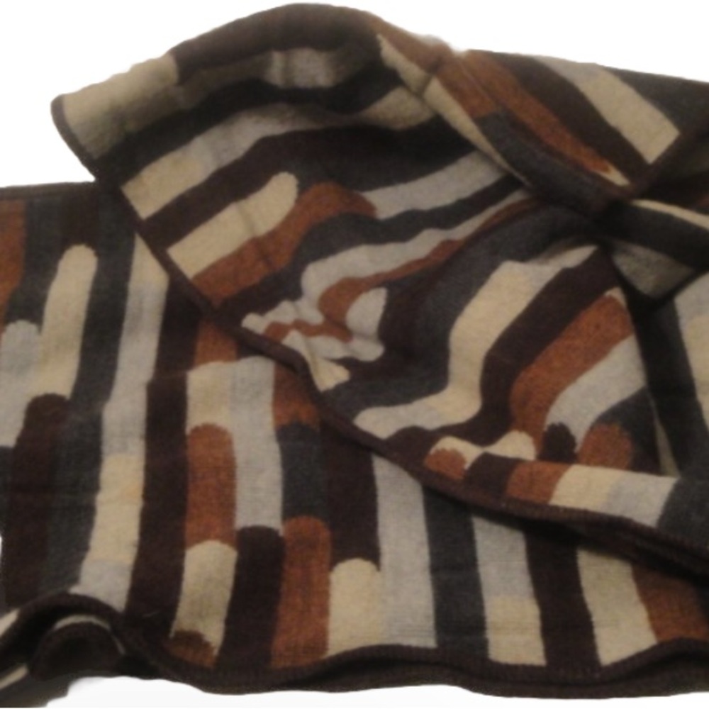 Missoni Sciarpe Geometric Pattern Wool Double Kni… - image 2